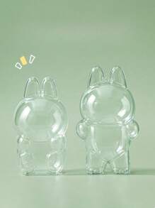 1PC Acrylic Standing Display Case For Labubu 2025 - Dustproof Protective Cover For The Monsters Doll Collectibles, Clear Pendant Holder, Excludes Dolls - Single Pack