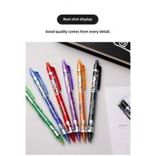 Colorful Erasable Ballpoint Pens 0.5mm Fine Tip Smooth Writing Retractable Pens With Ergonomic Oval Barrel Ideal For School Office High Quality Gift For Students Teachers Unique Gel Ink Pens For Notes Documents Back To School