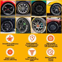 1pc Tire Pen, Tire Letter Shaped Pen, Waterproof, Fade-Resistant Graffiti Pen For Tire Decoration, Auto Paint Touch Up, Engine Screw Marking School Supplies, Back To School - Tire Paint Pen - View 10