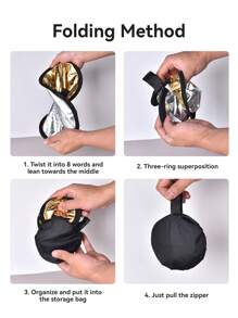 1pc Portable Foldable Photography Reflector, Round Collapsible Soft Light Reflector Disc For Portrait Photo, Live Streaming Lighting Panel, Studio Photography, Outdoor Light Blocking, 2-In-1 Gold & Silver Reflective Surfaces, With Storage Bag