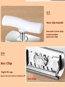 1pc Customizable Text/Letter Design Bottle Opener, Thick Stainless Steel Jar Opener, Multi-Functional Rotating Lid Remover Tool - Multicolor - View 5