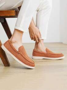 Mocasines casuales para hombre, zapatos náuticos transpirables de verano con cierre deslizante, suela plana ligera y elegante, 4 colores