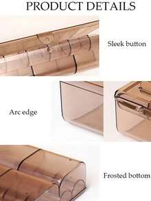 1pc Transparent 28-Compartment Jewelry Storage Box, Earrings, Rings, Ear Stud Box, Plastic Compartment Organizer Box For Bead, Rings, Jewelry, Screws, Handicraftstravel Essentials Vacation Summer Holiday Back To School School Stuff Bag For School Travel Bag For Women Makeup Bag For Travel - Multicolor - View 6