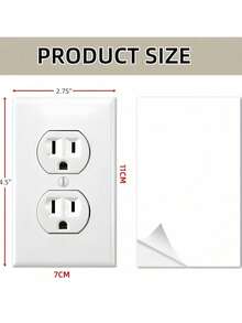 10pcs Hilarious Fake Power Outlet Stickers - Perfect For Office Pranks & Jokes, Funny Fake Power Socket Switch Stickers,April Fool's Gift - Multicolor - View 3