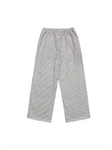 Men's Casual Striped Print Drawstring Sports Sweatpants - Multicolor - View 3