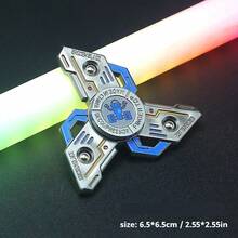 1pc Gyro-Mecha - Whirlwind Gyro -Finger Spinner All Metal - Rotation Stress Relief Toy - Finger Gyro - Toy - Gift - Holiday Gift - Christmas Gift - Perfect Gift - Multicolor - View 12