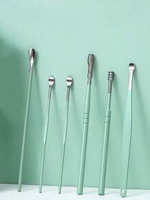 1 套耳垢清除套装，螺旋设计耳勺，专业耳朵清洁工具，适合家庭使用