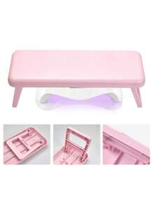 1pc Customized Foldable Nail Hand Rest, Nail Art Technical Finger Support, Macaron Nail Hand Holder, Portable Acrylic Nail Pillow, Manicure Desk Nail Supplies