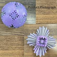 1 PC Gradient Color 3D Printed Spinning Gear Ball - Relaxing Desk Toy For Parties & Home Decor - Random Color Selection - Multicolor - View 7