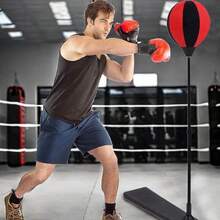 Free Standing Height Adjustable Boxing Punch Ball Bag Gloves Set Sports - UK-L340401 - View 7