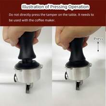 1 juego de 51/53/58mm Espresso Coffee Tamper Kit, 4/8 piezas, incluye Espresso Tamper, Anillo de dosificación magnético de metal, Estera para tamizar y Distribuidor de Pin, Base espiral de acero inoxidable con presión ajustable, adecuado para entusiastas del café en negocios y en el hogar, manualidades, fiestas, oficina y vuelta al cole