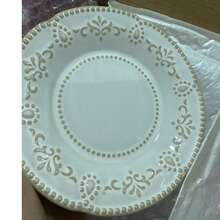 1 pieza Plato cerámico floral retro premium, plato occidental para bistec, plato para ensalada, plato para aperitivos y postres, apto para cocina, hotel, restaurante, catering, uso diario, vajilla comercial