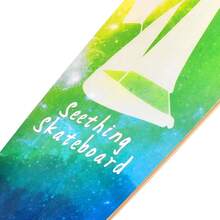 Seething 42 Inch Longboard Skateboard Complete Cruiser Pintail,The Original Artisan Maple Skateboard Cruiser Pintail For Cruising, Carving, Free-Style And Downhill - Oceans of Stars - View 3
