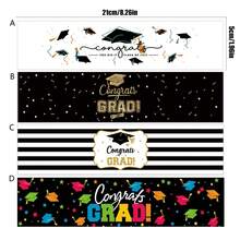 10pcs/20pcs/40pcs Congrats Grad Theme Party Water Bottle Sticker,For Celebrating Graduation Party DIY Water Bottle Packaging Decoration Labels Sticker - Multicolor - View 7