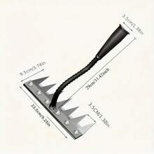 1pc Thickened Multi-Function Garden With Teeth - Weeding, Soil Tilling, Detachable Rake Head