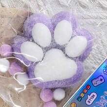 缓解压力玩具 Taba 猫爪，4 件挤压玩具爪子，可爱的感官玩具，手工制作的柔软硅胶粘性玩具，弹性压力和放松玩具，弹性猫爪 - 彩色 - 查看 15