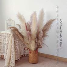 23pcs Natural Dried Pampas Grass Bouquet - Boho Style Decorative Swags For Home, Wedding, Events - Perfect For Christmas, Mother's Day, Graduation, 4th Of July Celebrations,Fall Decor,Autumn