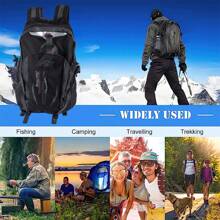40L Outdoor-Wanderrucksack Herren Damen ,Großes Fassungsvermögen Leichter Reiserucksack,zum Wandern Radfahren Reisen Klettern Trekking,Schwarz