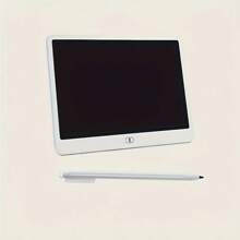 Tabletă de scris LCD mare de 16 inci, include tablă de desen electronică ștergătoare - Bloc de schițe portabil potrivit pentru adolescenți și adulți, excelent pentru acasă, birou, școală - ideal pentru cadouri de sărbători, rechizite școlare, material PVC alb, alimentată cu baterii (nereîncărcabilă), pentru întoarcerea la școală