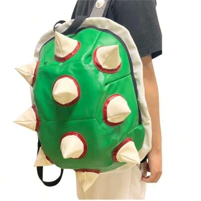 Green Turtle Thorn Backpack Cosplay Costume Accessories Props Casual Laptop Backpack