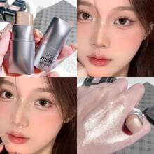 Matte Finish Highlighter Stick - Oil-Free Contour Sculpting, Long-Lasting Smudge-Proof Blending For Natural Makeup & Daily Radiance