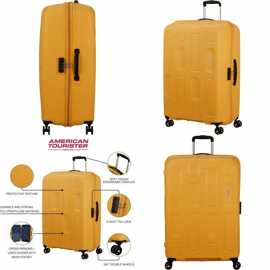 Ellipso Spinner L Case 79 Cm 104 L Yellow Banana Cream