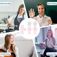 Wireless Lavalier Lapel Microphone For IOS TypeC Android Camera Plug-Play Professional Noise Reduction Recording Clip Mic For Creator Interview