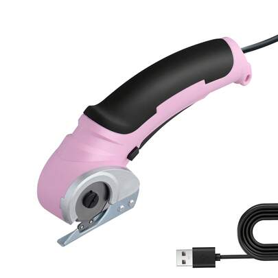 Cordless Rotary Cutter With Lock – Rechargeable  Scissors | Effortless Cutting For Fabric, Cardboard, Leather & Carpet