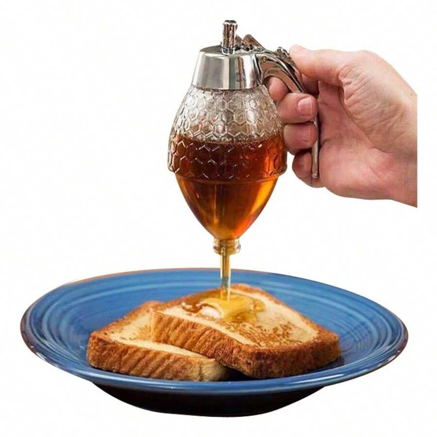 Meleira Honey Dispenser Pot For Silver Color Honey
