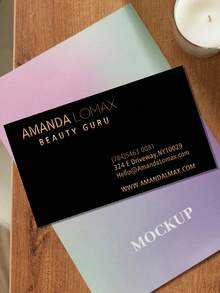 200/500/1000 Danh thiếp tùy chỉnh được cá nhân hóa, 9x5,4cm/3,5x2,1in, Có thể tùy chỉnh bằng Logo, Hình ảnh, Văn bản và Thông tin khác, Thích hợp làm Danh thiếp, Thiệp cảm ơn, Thiệp mời, Giới thiệu doanh nghiệp, Khuyến mãi sản phẩm, V.v., Trở lại trường học, Đồ dùng học tập - Nhiều màu - Xem 4