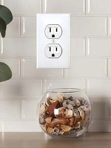 10pcs Hilarious Fake Power Outlet Stickers - Perfect For Office Pranks & Jokes, Funny Fake Power Socket Switch Stickers,April Fool's Gift - Multicolor - View 4