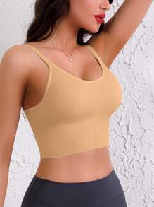 Women's Sports Leisure Thin Padded Wire-Free Supportive Sports Bra