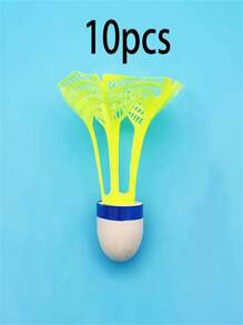 5pcs/10pcs Wind-Resistant Badminton Shuttlecocks, Made Of Nylon Material, Wind-Resistant , Suitable For Outdoor Badminton Practice And Sports