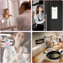 Soporte de agarre y sujeción para teléfono con forma de corazón y ventosa de silicona, de doble cara y antideslizante, para , Android, uso universal a prueba de agua, estilo pulpo para tomar selfies, videos y uso en el escritorio