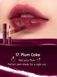 Rom&nd Romand JUICY LASTING TINT 17 PLUM , Breathable Dew-Film Fusion, Airy Jelly Second-Skin, Iris-Gradient Chroma, Peach Tea Jelly Sheer, Frosted Mint Oxygen Glow, Mini SOS Touch-Up Stick, Vegan Festive Limited, No-Makeup Bare-Light Secret, K-Beauty, Korean Makeup, 5.5g/0.19oz - 17 PLUM - 查看 2