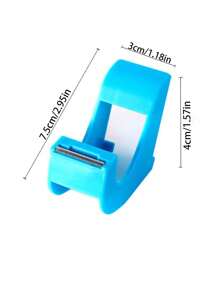 1pc Small And Medium-Sized Convenient Hand-Pulled Cutter, Transparent Masking Tape Cutter And Sealer Back To School