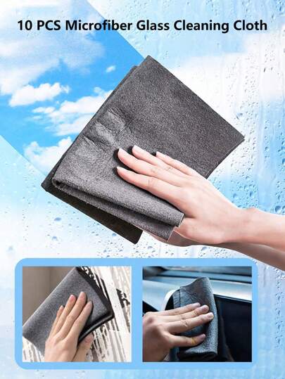 قطعة واحدة - أداة تنظيف زجاج ثلاثية الوظائف، فرشاة غسيل النوافذ ، تنظيف بلا تجاعيد ، أداة تنظيف نوافذ السيارة متعددة الوظائف، ممسحة زجاج مع مقبض، أداة تنظيف مريحة للزجاج في السيارة، المرآة الخلفية، باب الحمام.