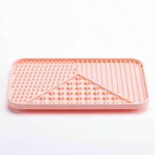 1 pièce Tapis d'alimentation pour animaux de compagnie en silicone, distributeur lent anti-morsure et facile à nettoyer, pad de léchage pour chats et chiens, protège le système digestif des animaux de compagnie