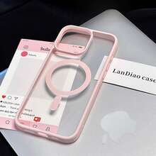 Suitable For IPhone 16/15/14/13/12/11 Pro Max Classic Acrylic Magnetic Phone Case For Beauty Or Protection. Gifts For Family, Friends, Kids, Birthday,Spring, Holiday, Boyfriends, Girlfriends, Valentine's Day - 藏蓝色 - 查看 3