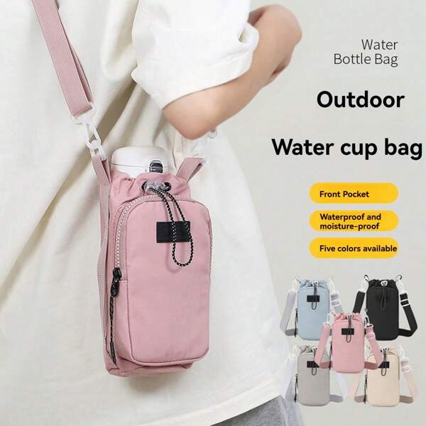 YOONI 1pc/2pcs Korean Fashion Oxford Cloth Cross-Body Bag, Water-Resistant Bottle/Tumbler Holder, Multi-Layer Design, Fits Phone & Coin, Suitable For Gym, Hiking, Outdoor, Women Shoulder Bag