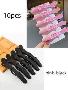 36/24/12/10/7/6/1pc Set Salon Crocodile Clips, Plastic Crocodile Clips, Seamless Bangs Clips, Duck Bill Crocodile Clips, Makeup Artist Side Positioning Clips, Hairstylist Sectioning Clips, Suitable For Salon, Home Or Hotel Travel, Non-Slip Crocodile Clips, Multi-Functional Hair Clips, Hairstyling Tools, Head Accessories, Hair Accessories For Women - Multicolor - View 14