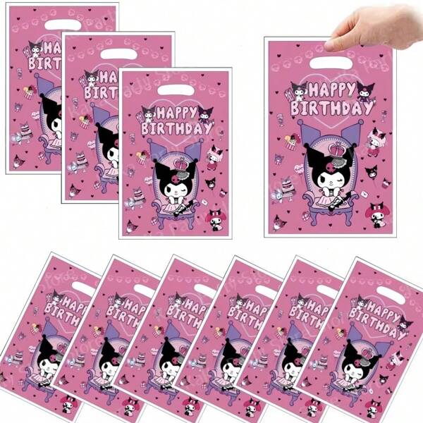 Sanrio 20Pcs Handbag Candy Bags Kuromi Birthday Party Decoration Teen Gift Packing Bag Birthday Shower Party Supplies