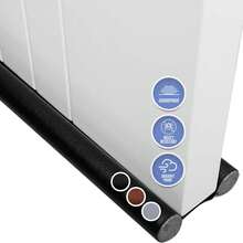 1 件皮革门底密封条自粘式门挡，防风、隔音、防水、防虫可调节挡风条