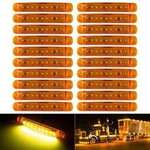 20PCS New Bright 12V-24V 9 LED Side Marker Light Lamp Indicator Light Bar For Truck Trailer Bus Boat Rv Lorries - one-size - View 7