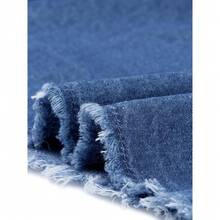 Local Delivery-Shirts For Women Button Denim Shirts Tops,Plus Size Chambray - Navy Blue - View 3