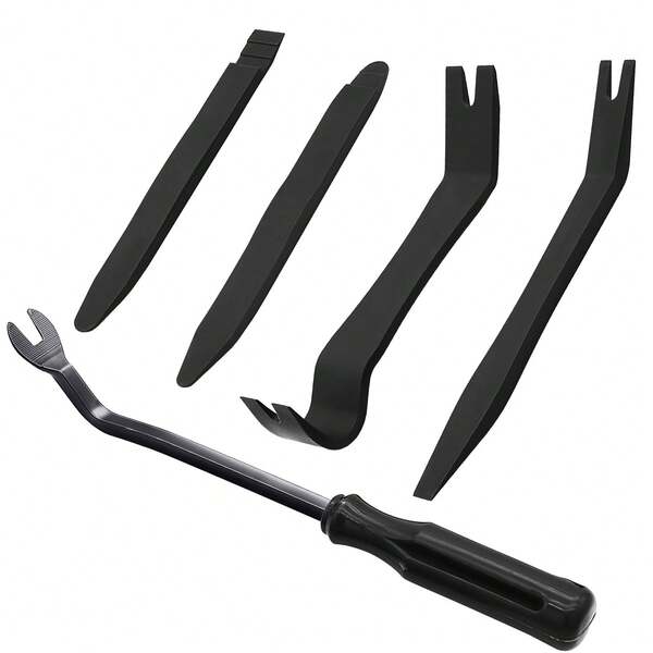 5pcs Auto Trim Removal Tool Kit No-Scratch Removal Tool Kit For Car Panel & Audio Dashboard Dismantle