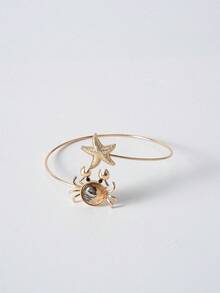 Tropiscape 1件装海星螃蟹海洋生物上臂环女士臂套臂镯饰品夏季度假饰品度假氛围休闲海滩秋季圣诞节冬季圣诞礼物 - 彩色 - 查看 5