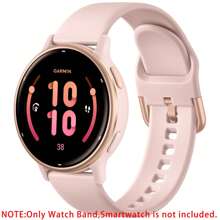 20mm Silicone Band Compatible With Garmin Vivoactive 6/Vivoactive 5/ Vivoactive 3 Watch Bands/Venu/Venu 2 Plus/Venu Sq/Galaxy Watch 7 6 5 4 40mm 44mm/Watch 4/6 Classic 42mm 46mm 43mm 47mm For Women Men, Soft Sport Replacement Strap For Forerunner 645/245/Galaxy Watch 5 Pro 45mm/Active 2 Watch/Watch 3 41mm