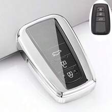 Car Key Case Protector Soft TPU Key Shell Cover Auto Accessories For Prius For Camry For Corolla For CHR 2018 2022 Anti Fall, Dust-Proof, Exquisite High-End Keybag Suitable For Women