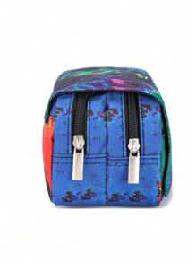 Pencil Case For Boys And Girls, Double-Sided Pattern Pencil Case, Large Storage Wallet Card Case,Compartment Pencil Case For School Students